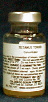 tetanus in the body or lab